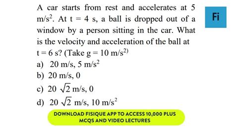 a car accelerates from 5 m s to 27 10 seconds what is the acceleration s2.